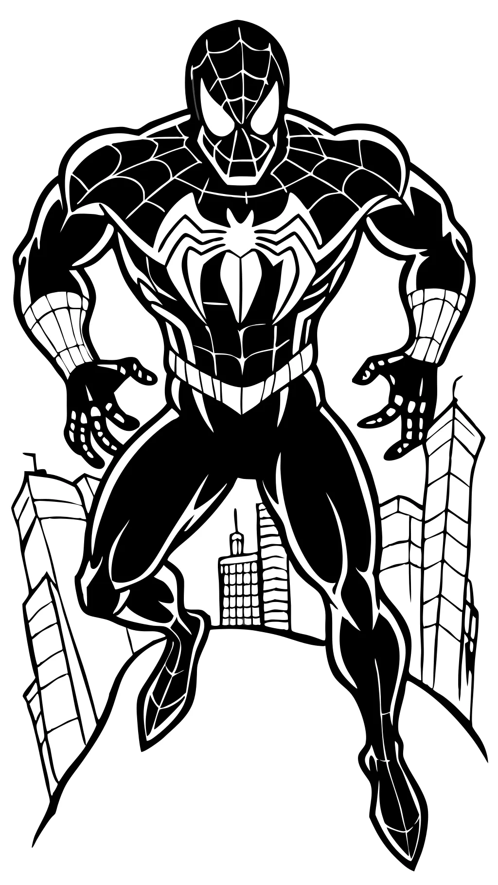 coloriage spiderman venin